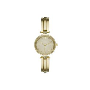 Time and Tru Womens Fashion Watch NWT Gold Half Bangle Bracelet TT14